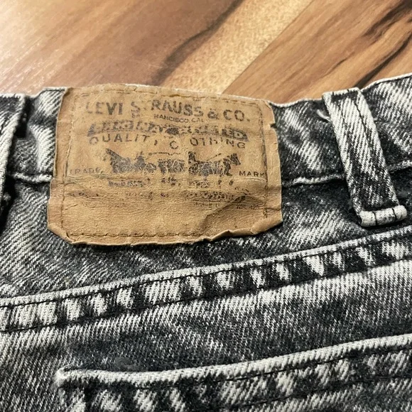 VTG Men’s Levi’s 505 Black Tab Acid Wash Jeans sz 30x30 - Picture 3 of 9